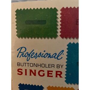 Singer Professional Buttonholer Attachment Zig Zag Sewing Machine Vintage slant